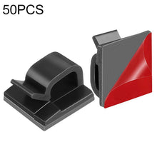Load image into Gallery viewer, HG2392 50 PCS Desktop Data Cable Organizer Fixing Clip, Gum Type: Red and Grey