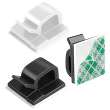 Load image into Gallery viewer, HG2392 100 PCS Desktop Data Cable Organizer Fixing Clip, Gum Type: Green and White
