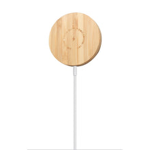 Load image into Gallery viewer, JYD01 15W Magsafe Round Bamboo Wood Magnetic Wireless Charger
