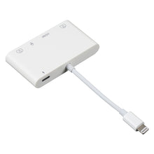 Load image into Gallery viewer, 4 in 1 8 Pin to Dual USB + 3.5mm AUX + HDMI OTG Audio Digital AV Adapter