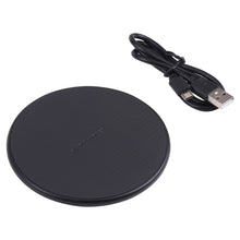 Load image into Gallery viewer, 10W QI Plaid Pattern Round Plastic Wireless Charger