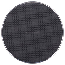 Load image into Gallery viewer, 10W QI Plaid Pattern Round Metal Wireless Charger, 10W Metal