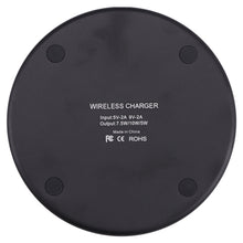 Load image into Gallery viewer, 10W QI Plaid Pattern Round Metal Wireless Charger, 10W Metal