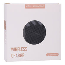Load image into Gallery viewer, 10W QI Plaid Pattern Round Metal Wireless Charger, 10W Metal