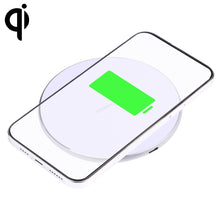Load image into Gallery viewer, 10W QI Plaid Pattern Round Metal Wireless Charger