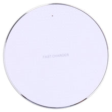 Load image into Gallery viewer, 10W QI Plaid Pattern Round Metal Wireless Charger