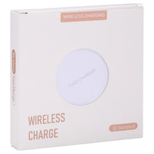 Load image into Gallery viewer, 10W QI Plaid Pattern Round Metal Wireless Charger