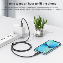 Load image into Gallery viewer, REMAX RC-128i 20W Type-C / USB-C to 8 Pin Intelligent Digital Display Zinc Alloy Braided Charging Data Cable, Length: 1.2m