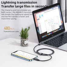 Load image into Gallery viewer, REMAX RC-128i 20W Type-C / USB-C to 8 Pin Intelligent Digital Display Zinc Alloy Braided Charging Data Cable, Length: 1.2m