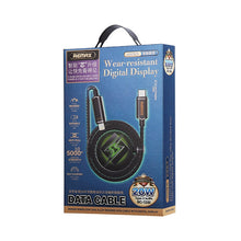 Load image into Gallery viewer, REMAX RC-128i 20W Type-C / USB-C to 8 Pin Intelligent Digital Display Zinc Alloy Braided Charging Data Cable, Length: 1.2m