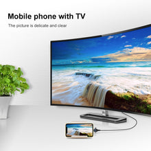 Load image into Gallery viewer, P8J Aluminum 3 in 1 8 Pin + Micro USB + USB-C / Type-C to HDTV Cable, Cable Length: 2m