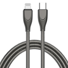 Load image into Gallery viewer, ADC-009 USB-C / Type-C to 8 Pin Zinc Alloy Hose Fast Charging Data Cable, Cable Length: 1m
