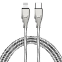 Load image into Gallery viewer, ADC-009 USB-C / Type-C to 8 Pin Zinc Alloy Hose Fast Charging Data Cable, Cable Length: 1m