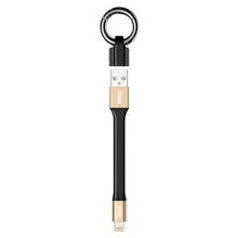 Load image into Gallery viewer, IVON CA90 2.4A USB to 8 Pin Portable Data Cable with Ring, Length: 14.5cm