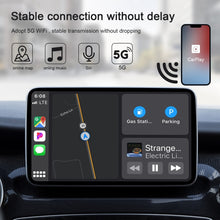 Load image into Gallery viewer, USB + USB-C / Type-C Wired to Wireless Carplay Adapter for iPhone, White Rectangle