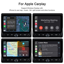 Load image into Gallery viewer, USB + USB-C / Type-C Wired to Wireless Carplay Adapter for iPhone, White Rectangle