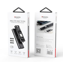 Load image into Gallery viewer, YESIDO CA114 5 in 1 Multifunctional Charging Data Cable Storage Box Suit