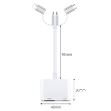 Load image into Gallery viewer, A18 Pro 3 in 1 8 Pin + Type-C + Micro USB to HDMI + 8 Pin Digital AV Adapter