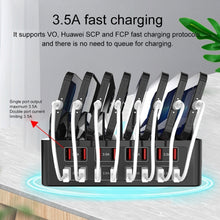 Load image into Gallery viewer, YFY-A55 150W 16 x USB Ports Smart Charging Station with Phone &amp; Tablet Stand, US Plug, YFY-A55