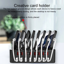 Load image into Gallery viewer, YFY-A55 150W 16 x USB Ports Smart Charging Station with Phone &amp; Tablet Stand, US Plug, YFY-A55