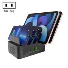 Load image into Gallery viewer, YFY-A54 100W USB + Type-C 5-Ports Smart Charging Station with Phone &amp; Tablet Stand, US Plug