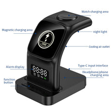 Load image into Gallery viewer, YP-HY05 15W 5 in 1 Magnetic Multifunctional Wireless Charger with Clock