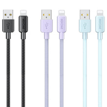 Load image into Gallery viewer, WEKOME WDC-03 Tidal Energy Series 2.4A USB to 8 Pin Braided Data Cable, Length: 1m