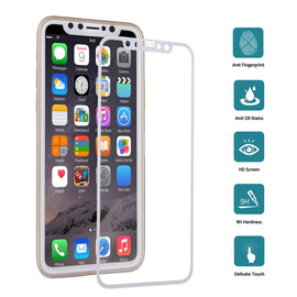 For iPhone X   0.3mm 9H Surface Hardness 4D Curved Full Screen Tempered Glass Screen Protector