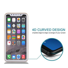 Load image into Gallery viewer, For iPhone X   0.3mm 9H Surface Hardness 4D Curved Full Screen Tempered Glass Screen Protector