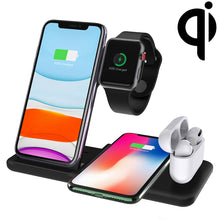 Load image into Gallery viewer, Q20 4 In 1 Wireless Charger Charging Holder Stand Station For iPhone / Apple Watch / AirPods, Support Dual Phones Charging