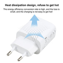 Load image into Gallery viewer, T087 20W USB-C / Type-C + USB Ports Fast Charging Travel Charger, EU Plug, EU Plug