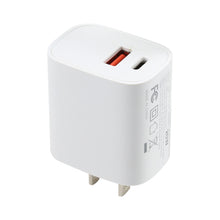Load image into Gallery viewer, U087 20W USB-C / Type-C + USB Ports Fast Charging Travel Charger, US Plug, US Plug