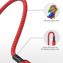 Load image into Gallery viewer, Orange Plug 3A 3 in 1 USB to Type-C / 8 Pin / Micro USB Fast Charging Cable, Cable Length: 1.2m