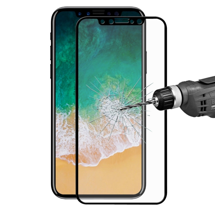 For iPhone X ENKAY Hat-Prince 0.26mm 9H Surface Hardness 2.5D Explosion-proof Full Screen Tempered Glass Screen Film