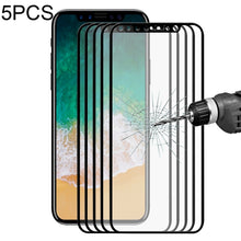 Load image into Gallery viewer, For iPhone X 5pcs ENKAY Hat-Prince 0.26mm 9H Surface Hardness 2.5D Explosion-proof Full Screen Tempered Glass Screen Film
