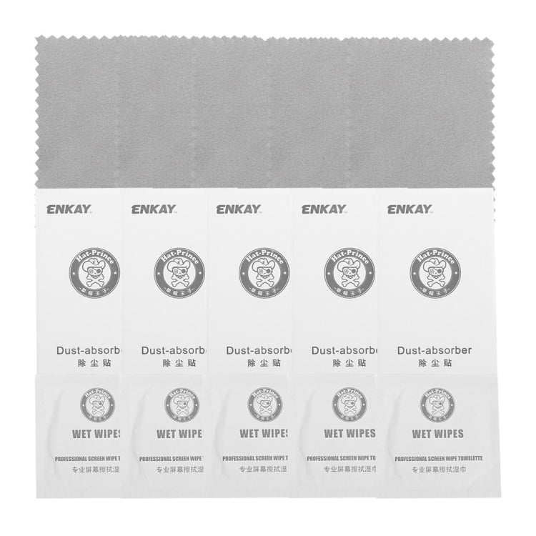 For iPhone X 5pcs ENKAY Hat-Prince 0.26mm 9H Surface Hardness 2.5D Explosion-proof Full Screen Tempered Glass Screen Film