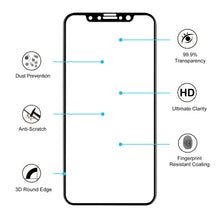 Load image into Gallery viewer, For iPhone X ENKAY Hat-Prince 0.26mm 9H Surface Hardness 3D Explosion-proof Full Screen Curved Heat Bending Tempered Glass Screen Film