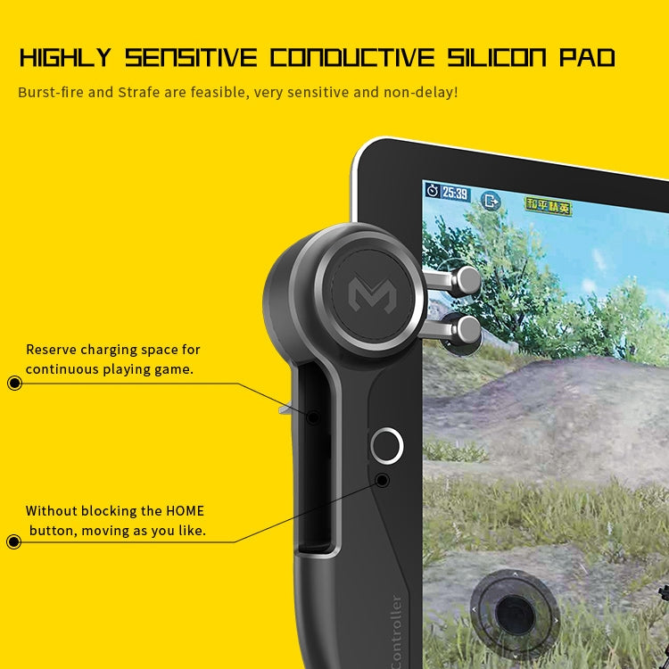 MeMo AKpad6K Snap-on Six Finger Linkage Trigger Imitation Shooting Game Controller for Tablet PC, One Pair