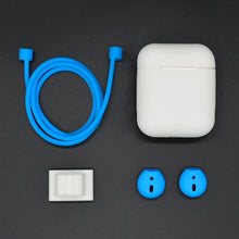 Load image into Gallery viewer, Anti-lost Rope + Silicone Case + Earphone Hang Buckle + Earplug Cover Bluetooth Wireless Earphone Cover Case Set for Apple AirPods 1 / 2