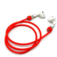 Load image into Gallery viewer, Anti-lost Rope + Silicone Case + Earphone Hang Buckle + Earplug Cover Bluetooth Wireless Earphone Cover Case Set for Apple AirPods 1 / 2