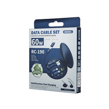 Load image into Gallery viewer, REMAX RC-190 Wanbo Series 60W Fast Charging Cable Multifunction Storage Box Set