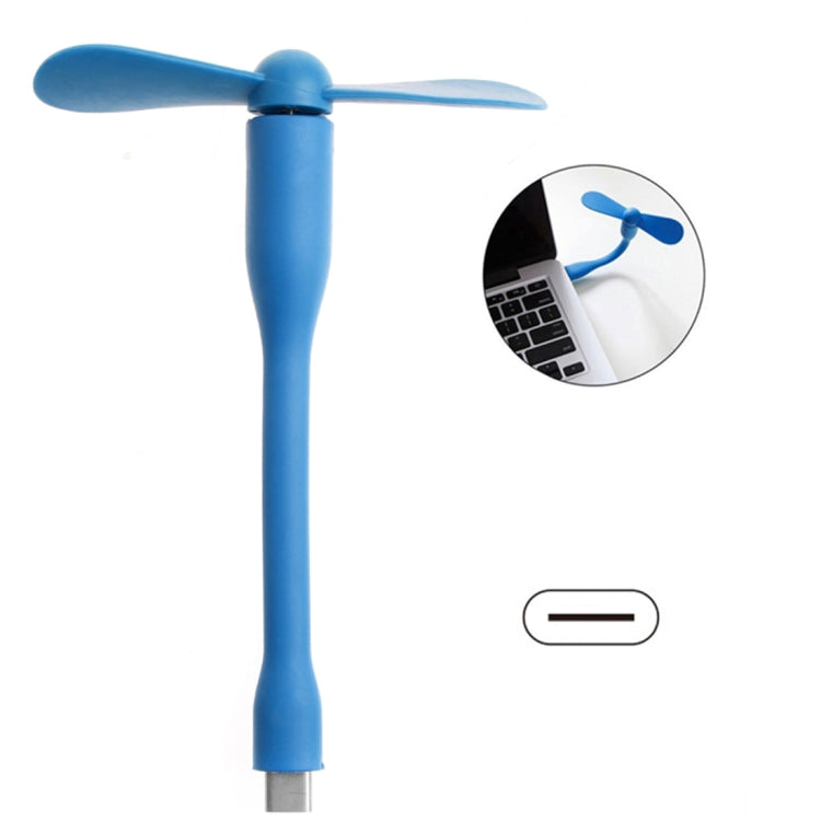 USB-C / Type-C Bendable Mini Strong Wind Long Handle Small Fan