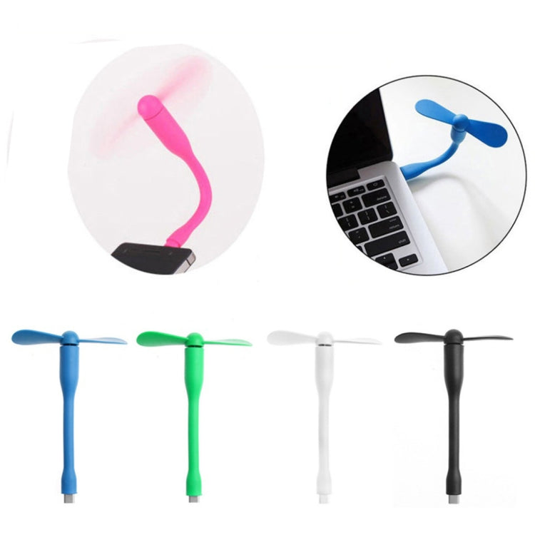 USB-C / Type-C Bendable Mini Strong Wind Long Handle Small Fan