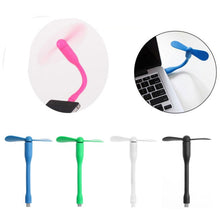 Load image into Gallery viewer, USB-C / Type-C Bendable Mini Strong Wind Long Handle Small Fan