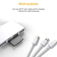 Load image into Gallery viewer, 5 in 1 8 Pin + Type-C / USB-C + USB + TF Card + SD Card Multi-function Camera Reader Adapter