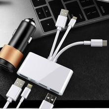 Load image into Gallery viewer, 5 in 1 8 Pin + Type-C / USB-C + USB + TF Card + SD Card Multi-function Camera Reader Adapter