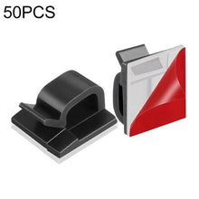Load image into Gallery viewer, HG2392 50 PCS Desktop Data Cable Organizer Fixing Clip, Gum Type: Acrylic, 50 PCS / Acrylic