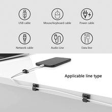 Load image into Gallery viewer, HG2392 50 PCS Desktop Data Cable Organizer Fixing Clip, Gum Type: Acrylic, 50 PCS / Acrylic
