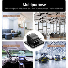 Load image into Gallery viewer, HG2392 50 PCS Desktop Data Cable Organizer Fixing Clip, Gum Type: Acrylic