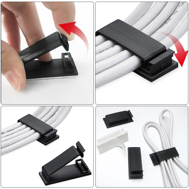 HG2613 20 PCS Desktop Data Cable Organizer Fixing Clip